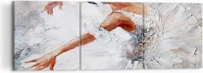 Produktbild von Bild auf Leinwand - Leinwandbild - Frau Tanz Ballett Körper - 120x40cm - Wand Bild - Wanddeko - Leinwanddruck - Bilder - Kunstdruck - Wanddekoration - Leinwand bilder - Wandkunst - CA120x40-3101