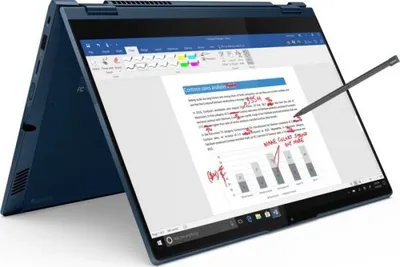 Produktbild von Lenovo ThinkBook 14s Yoga ITL Intel® Core™ i5 i5-1135G7 Hybrid (2-in-1) 35,6 cm (14") Touchscreen Full HD 8 GB DDR4-SDRAM 256 GB SSD Wi-Fi 6 (802.11ax) Windows 10 Pro Deutsch Blau