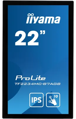 Zdjęcie produktu dla iiyama ProLite TF2234MC-B7AGB, 54,6 cm (21.5"), 1920 x 1080 px, Full HD, LED, 8 ms, Czarny