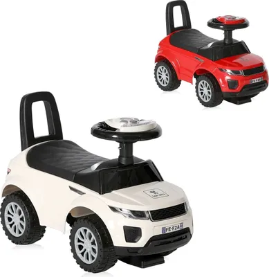 Produktbild von Lorelli Rutscher 2 in 1 Kinderauto Off Road Musikfunktion Rückenlehne ab 12 Mon. in weiß