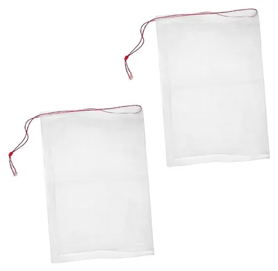 Nylon Filternetzbeutel, 2 Stück, 30×20 cm, 80 Mesh, feinmaschig