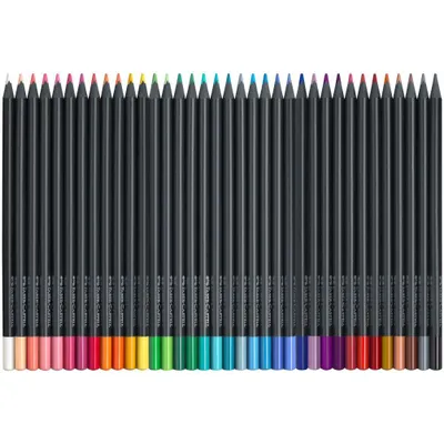 Obrázok produktu pre Farebné ceruzky Faber-Castell Black Edition krabica 36 ks