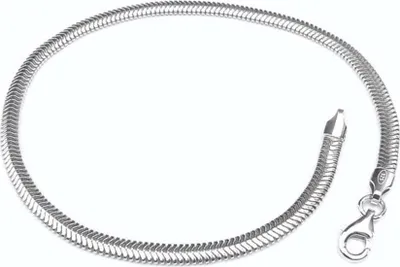 Produktbild von SILBERKETTEN STORE Schlangenkette Armband, oval 3,5mm - 925 Silber, Länge wählbar - 23cm