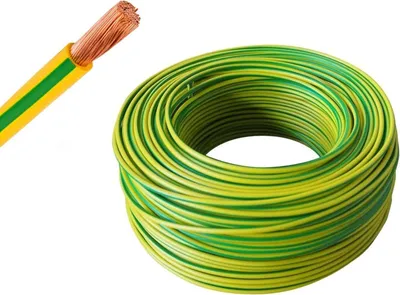 Produktbild von 25 Meter EBROM Aderleitung Erdungskabel H07V-K (K = flexibel feindrähtig 99,9 % OFC Kupfer, Vollkupfer) 1 x 16 mm², 5 bis 100 Meter in der Auswahl, grün/gelb 16mm2 (16 mm2)