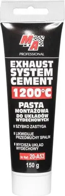 A tube of exhaust system cement.