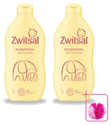 Imagen del producto de 2 unidades de loción corporal Zwitsal, nutritiva, 400 ml - Paquete ahorro - 2 unidades