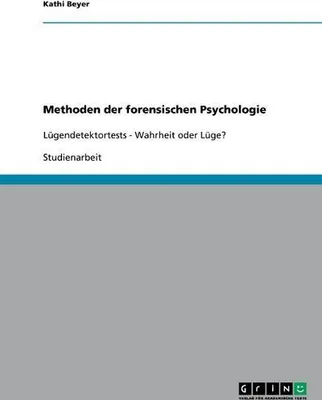 Immagine prodotto di Methoden der forensischen Psychologie