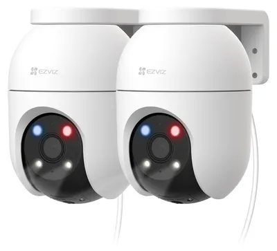 Zdjęcie produktu dla Kamera monitorująca - Zewnętrzna - 3K - Zestaw 2 szt. - Śledzenie automatyczne - Wi-Fi 6 - IP65