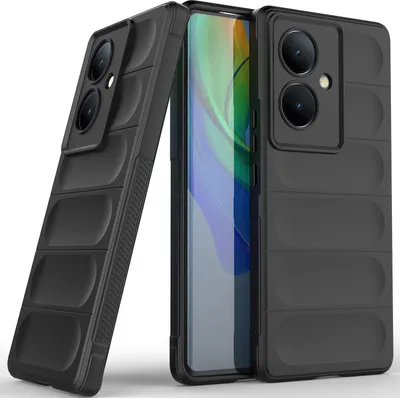 Produktbild von Handyhülle für VIVO V29 Lite 5G / VIVO Y78+ Weich TPU Silikon Stossfest Anti-rutsch Hülle Schwarz