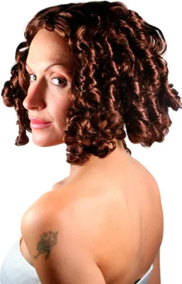 Produktbild von WIG ME UP Perücke Barock BRAUN Spiral/Korkenzieher-Locken LM3419