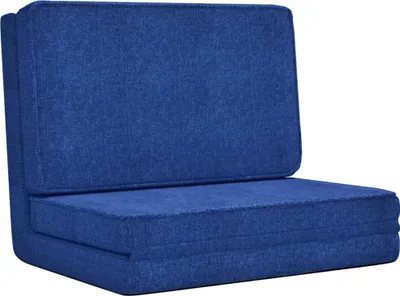 Produktbild von vidaXL Bodenstuhl Faltbar Blau Stoff