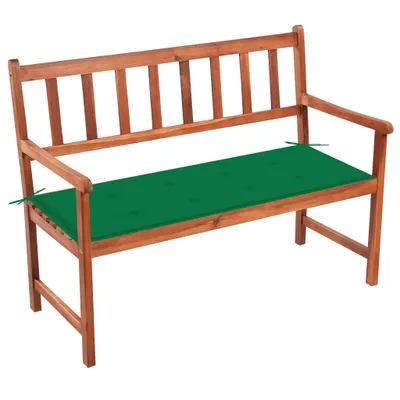 Immagine prodotto di Panchina da giardino con cuscino 120 cm in legno massiccio di acacia