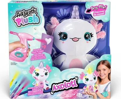 Produktbild von Canal Toys Airbrush Plush Axolotlcorn, Spielzeugaxolotl, 6 Jahr(e)
