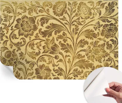 Zdjęcie produktu dla Samoprzylepna tapeta ścienna – dekoracyjna tapeta do salonu – folia samoprzylepna do obrazów ściennych – folia tapetowa do dekoracji ścian – 104 x 70 cm – wzór kwiatowy