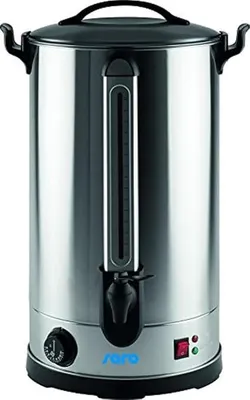 Productafbeelding van Glühweinwarmer/Warmwaterdispenser – 27 liter – Roestvrij staal – Temperatuur 30–110 °C – Tappkraan – Controlelampjes – Oververhittingsbeveiliging – 2,5 kW – Model ANCONA 30