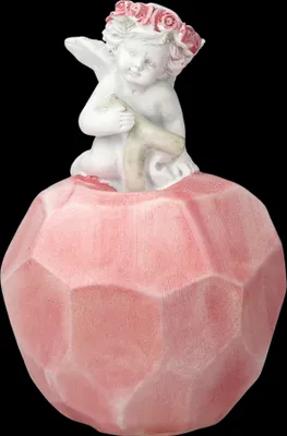 Produktbild von Engel Figur - Putte auf Apfel - Obst Deko