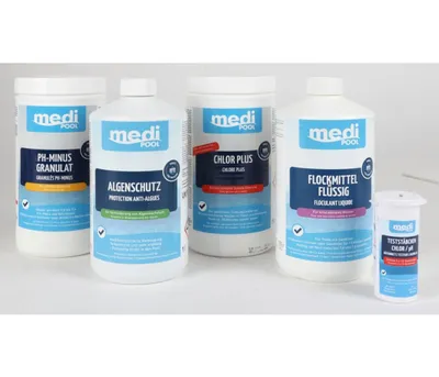 Produktbild von Poolpflege Set 5in1 Chlordesinfektion 4,5kg Schwimmbad Reinigung Algenschutz
