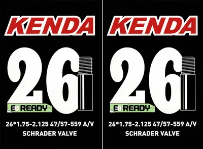 Produktbild von 2x Kenda Schlauch Fahrradschlauch 26" AV x 1.75 - 2.125 Auto- / Schrader Ventil