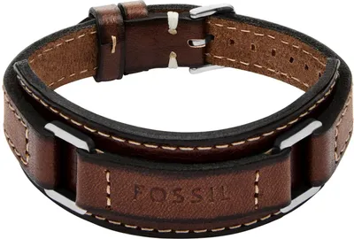 Produktbild von Fossil Armband Herren Machine Edelstahl Braunes Leder JF04941040