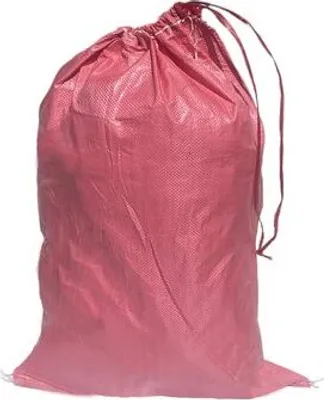 Produktbild von 25x Schwerlastsack Gewebesack Hochwassersack Getreidesack Lagersack PP mit rotem Streifen mit Band 500 x 800 mm 30 kg rosa
