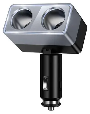 Obrázek produktu pro Inteligentní duální nabíječka do zapalovače Hoco, 2 porty, max. 240 W/24 V, model Z65, černá