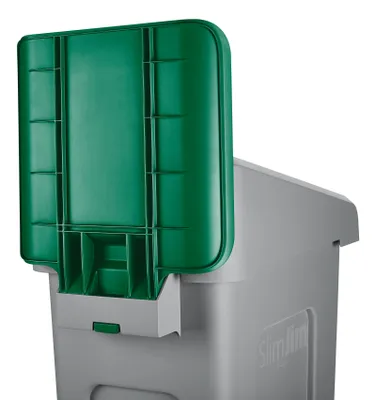 Produktbild von Rubbermaid 2007908 Abfallbehälter Rechteckig Kunststoff Grau