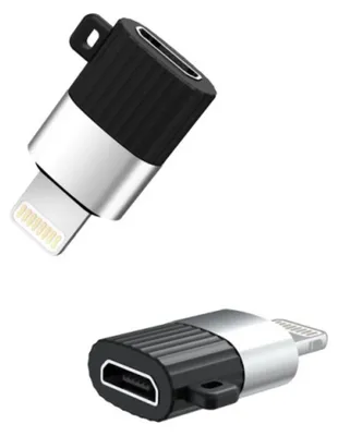 Produktbild von XO Micro-USB / Lightning Laden und Synchronisieren Adapter - Schwarz