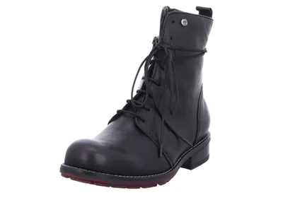 Produktbild von Wolky Murray Damen Stiefeletten aus Leder, Schwarz, Gr. 41, mit Schnürverschluss und Blockabsatz