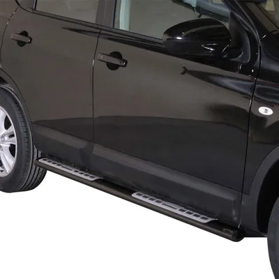 Zdjęcie produktu dla Progi boczne ze stali nierdzewnej do Nissan Qashqai 2010-2013 czarne