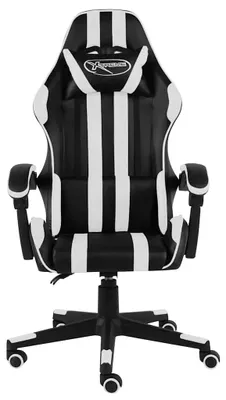 Produktbild von vidaXL Gaming-Stuhl Schwarz und Weiß Kunstleder