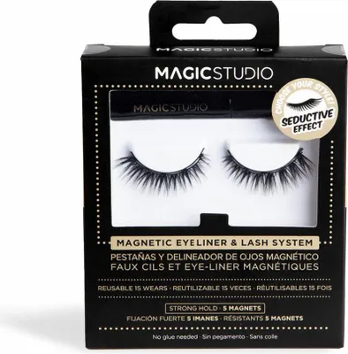 Zdjęcie produktu dla Magic Studio | Magnetyczne rzęsy z eyelinerem - Wegańskie - Uwodzicielski efekt - Wielokrotnego użytku