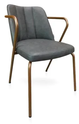Immagine prodotto di Sedia Sedia da pranzo Ergonomia Gambe metalliche imbottite Schienale