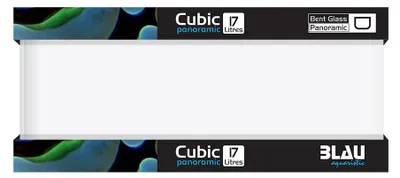 Produktbild von Blau Aquaristic Cubic Panoramic 45 x 24 x 16 cm 17 Liter 4900 g