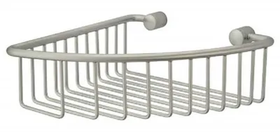Produktbild von Sanwood Eck Dusch Korb Wand Ablage Regal Bad Dusche Messing satiniert