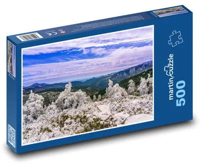 Obrázek produktu pro Puzzle 500 Zasněžené Hory v Zimě - martinpuzzle