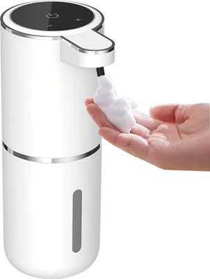 Produktbild von Wandmontage Schaumseifenspender 380ml mit Sensor, USB-ladbar, IPX5 wasserdicht, einstellbare Dosierung
