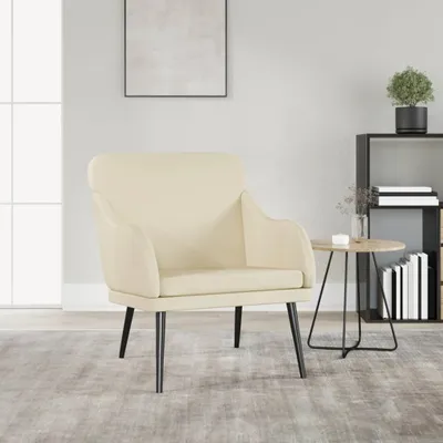 Immagine prodotto di The Living Store Poltrona Crema 63x76x80 cm Pelle artificiale