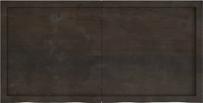 Obrázek produktu pro vidaXL Stolová deska tmavě hnědá 120x60x(2-4)cm dubový masiv