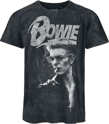 Produktbild von David Bowie T-Shirt Uni Lightning schwarz Band-Merch, Bands 100% Baumwolle L