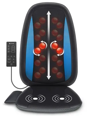 Image de Coussin de massage shiatsu - Avec chaleur - Massage du dos - Coussin de siège