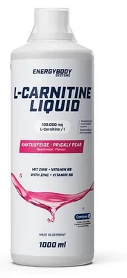 Produktbild von EnergyBody L-Carnitin-Lösung 100.000 mg 1000 ml Kaktusfeigensaft