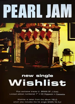 Image de Pearl Jam - Wishlist - 1998 - Affiche Poster - 49x69cm