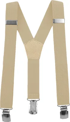 Produktbild von Fabio Farini - 1 Stück Schmales Y-Design mit 2,5cm Breite verstellbar mit extra starken Clipverschluss, Sand