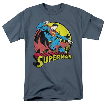 Immagine prodotto di Superman - T-shirt unisex da uomo/donna, modello TV36046 (taglia 3XL), colore grigio ardesia