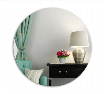 Produktbild von Rahmenloser Runder Spiegel von 80 cm für Badezimmer und Wohnzimmer