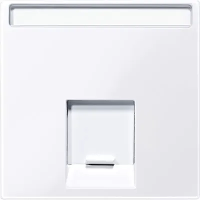 Produktbild von Merten MEG4573-0325 Zentralplatte für Actassi-Connector 1fach, aktivweiß glänzend, System M