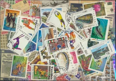 Produktbild von Briefmarken Tansania 50 verschiedene Marken