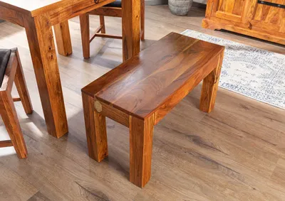 Produktbild von MASSIVMOEBEL24 Bank Akazie 80x35x45 honig lackiert OXFORD #11