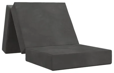 Productafbeelding van vidaXL Opklapbare slaapbank, 75 x 63 x 45 cm, donkergrijs