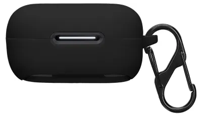 Produktbild von kwmobile Schutzhülle für Anker Soundcore P30i Hülle - TPU Silikon Case für Kopfhörer Ladecase - stoßfestes Cover mit Karabiner - Schwarz